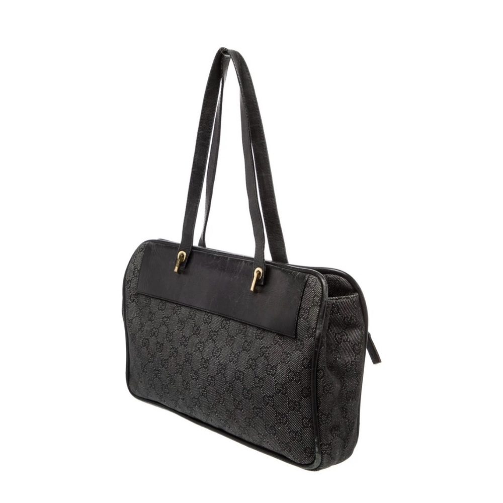 Gucci Black Monogram Shoulder Bag - Picture 7 of 13